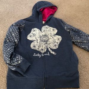 Lucky brand zip up sweater